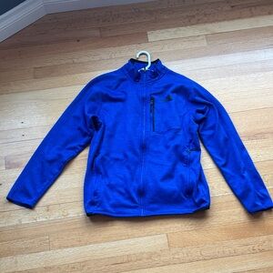 The North Face Electric Blue Athletic Full-Zip Fleece